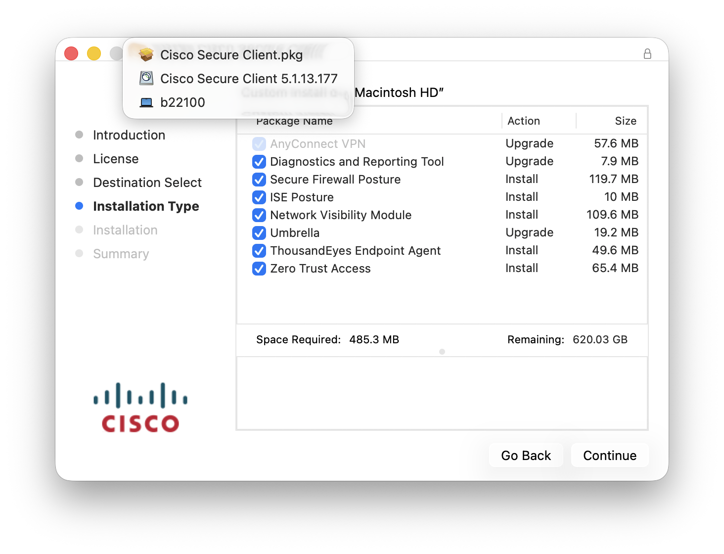 Packaging changes in Cisco Secure Client 5.1.13 – macadmin.fraserhess.com